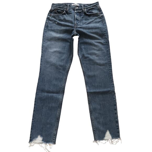 GRLFRND Karolina high rise skinny cropped jeans in Forget Me Never Size 26 NEW - Picture 1 of 9